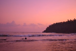 Mirissa coucher de soleil