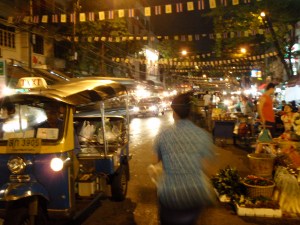 Bangkok - flower market street